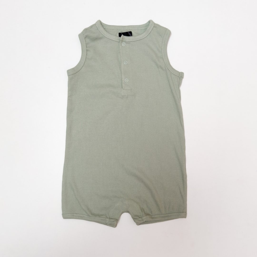 SAGE GREEN RIBBED JUMPSUIT