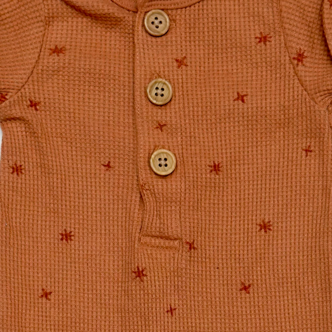 TAN BROWN KNITTED ROMPER