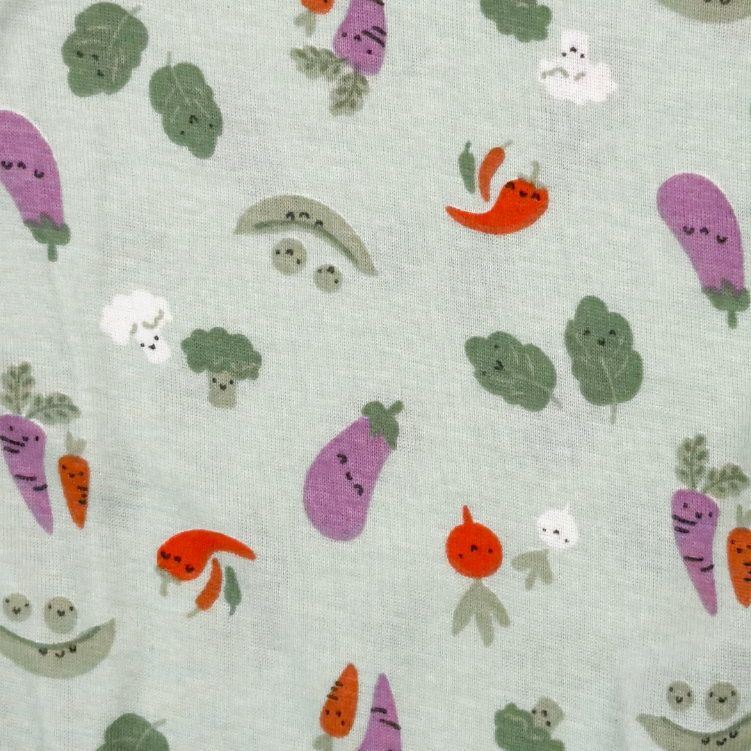 GREEN VEG PRINTED ONESIES