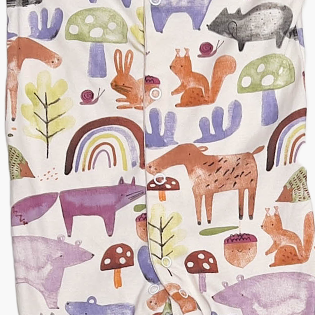 MULTICOLOUR BUTTON SLEEPSUIT