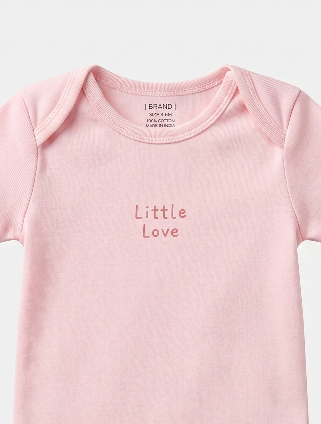PINK LITTLE LOVE ONESIES