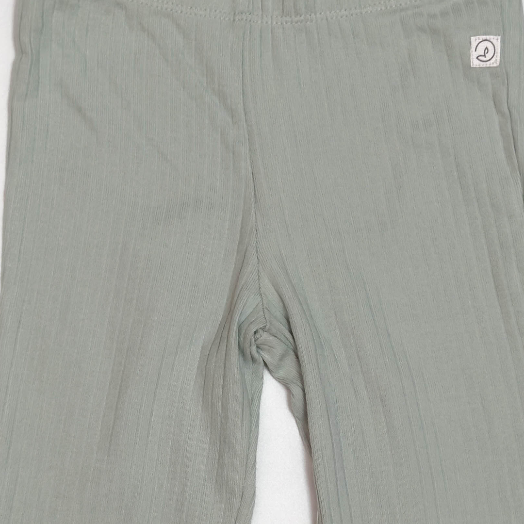 SAGE GREEN RIBBED PANTS