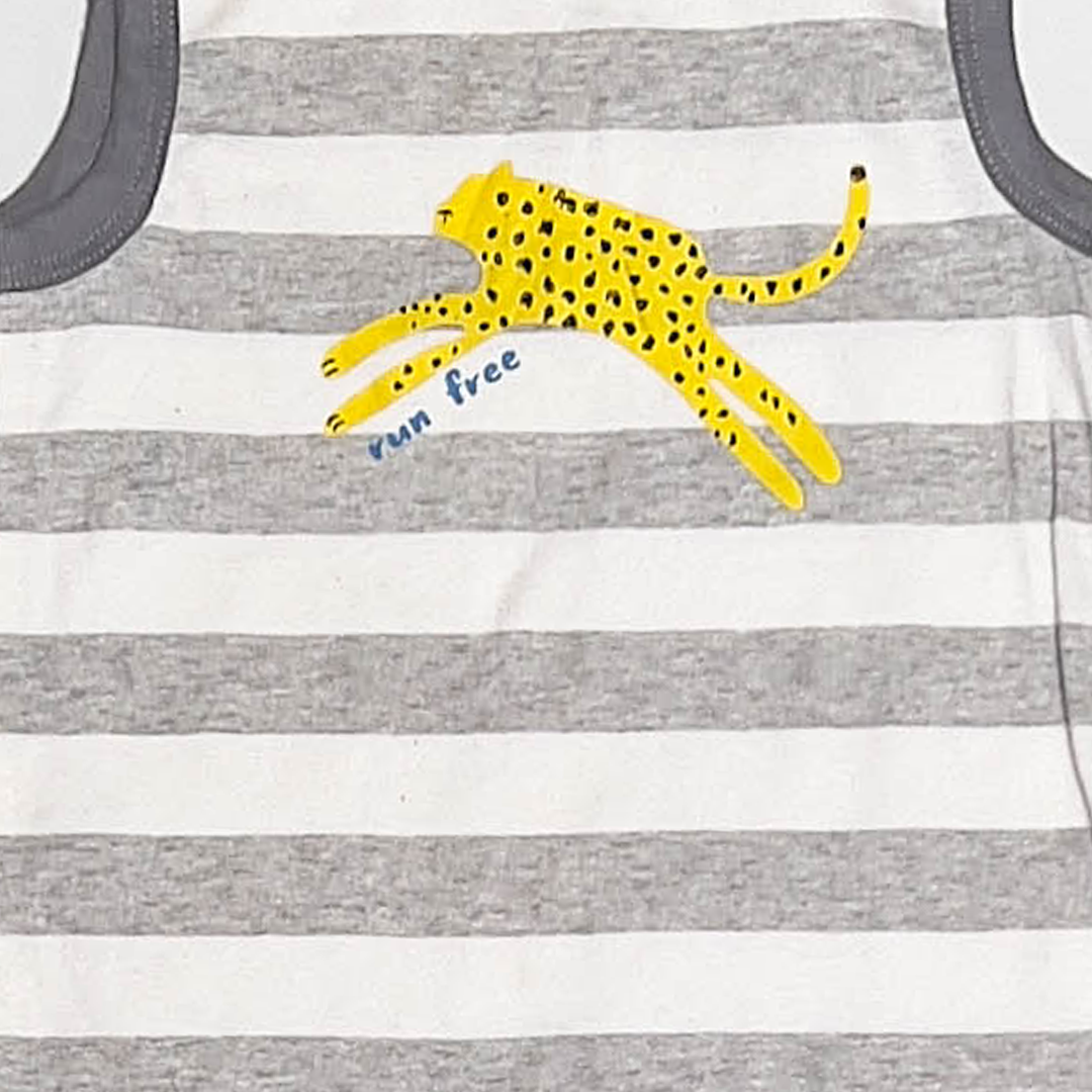 GREY STRIPED JUMPSUIT