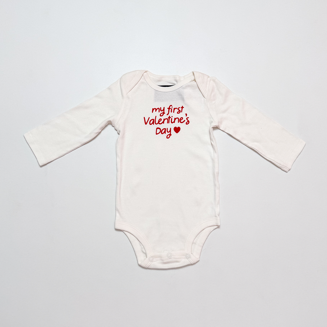 VALENTINES DAY PRINTED ONESIE