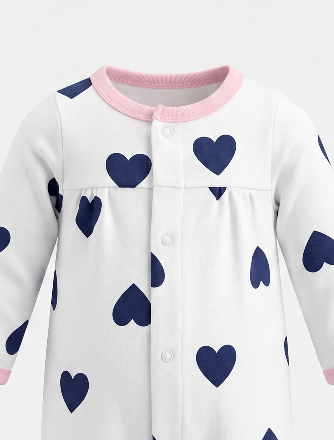 LOVE PRINTED GIRLS SLEEPSUIT