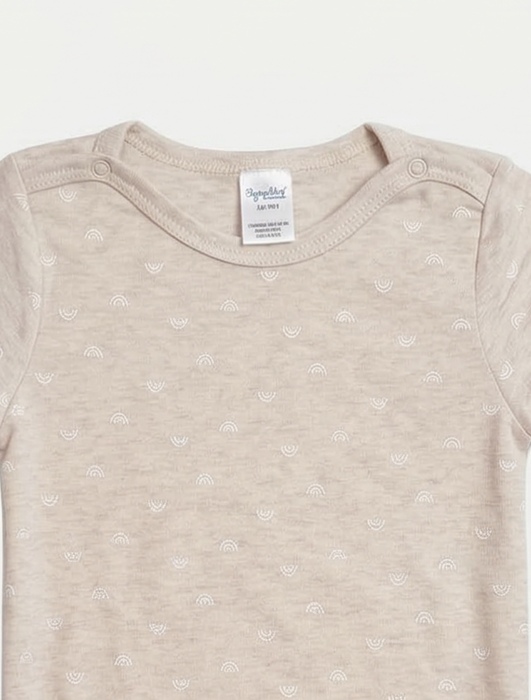 BEIGE RAINBOW PRINTED ONESISE