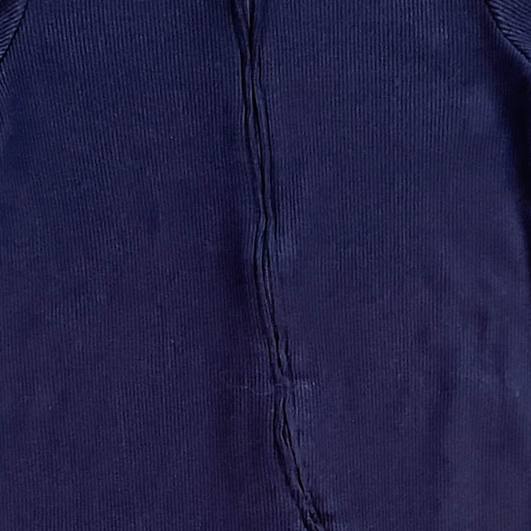 NAVY BLUE RIBBED SLEEPSUIT