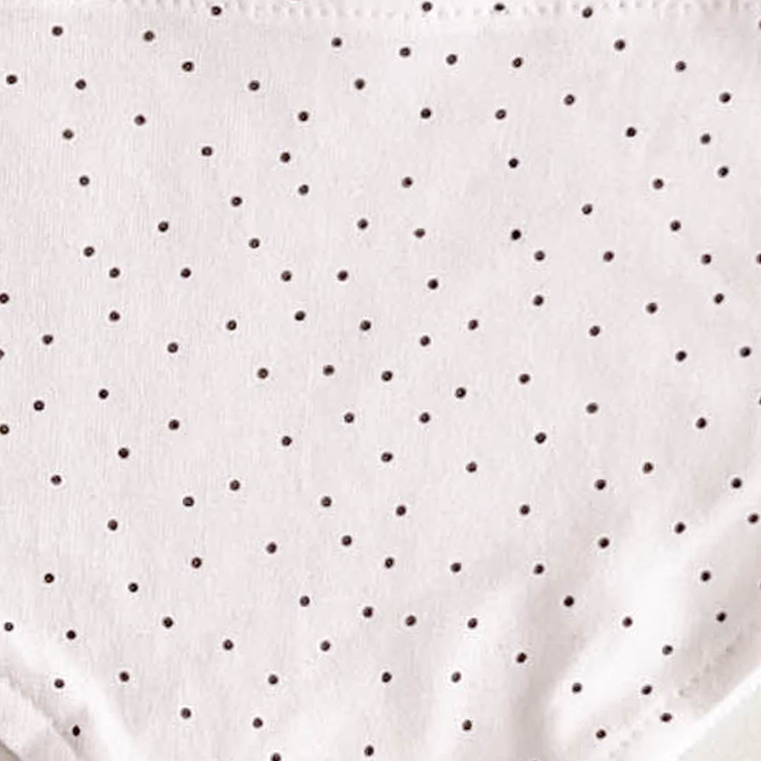 WHITE AND BLACK DOTTED BANDANA BIBS