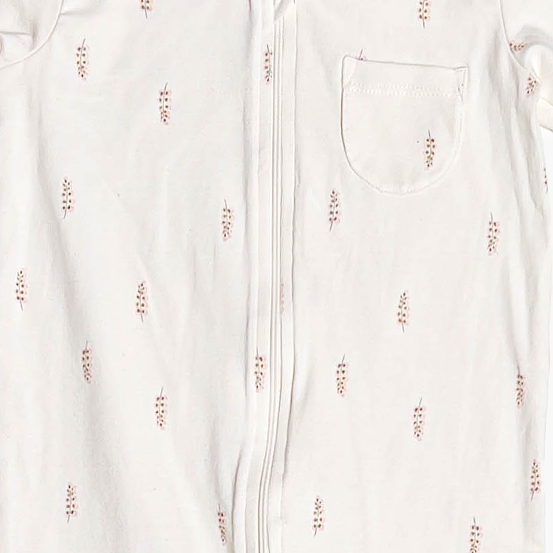 OFF WHITE FLORAL SLEEPSUIT