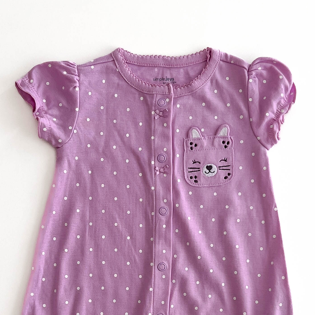 PURPLE DOTTED JUMPSUIT