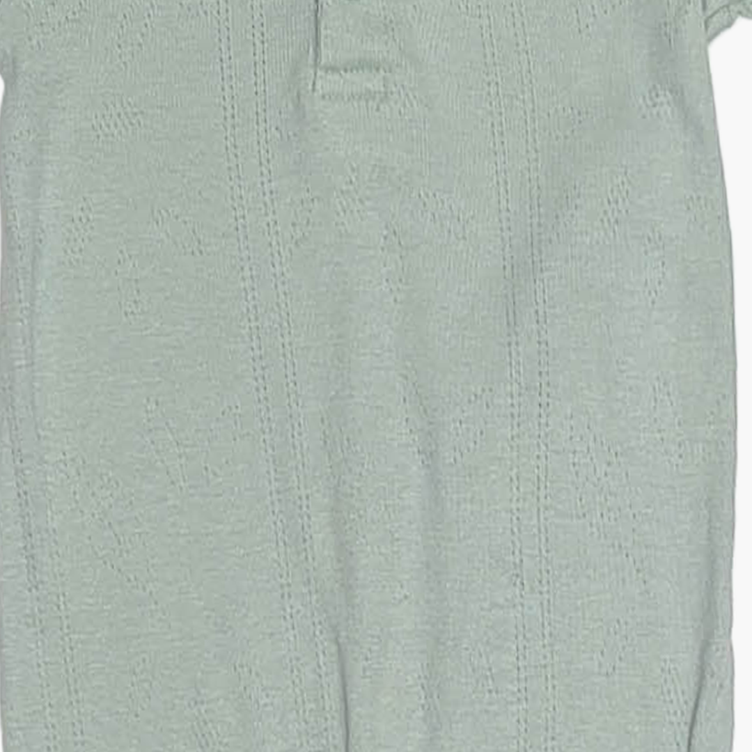 PASTEL GREEN POINTELLE ROMPER