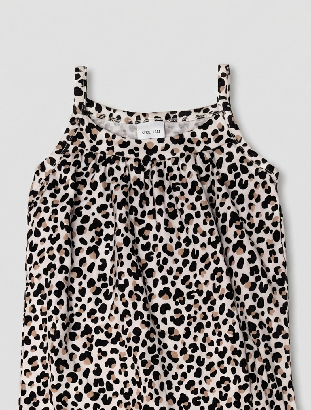 LEOPARD PRINT COTTON ROMPER