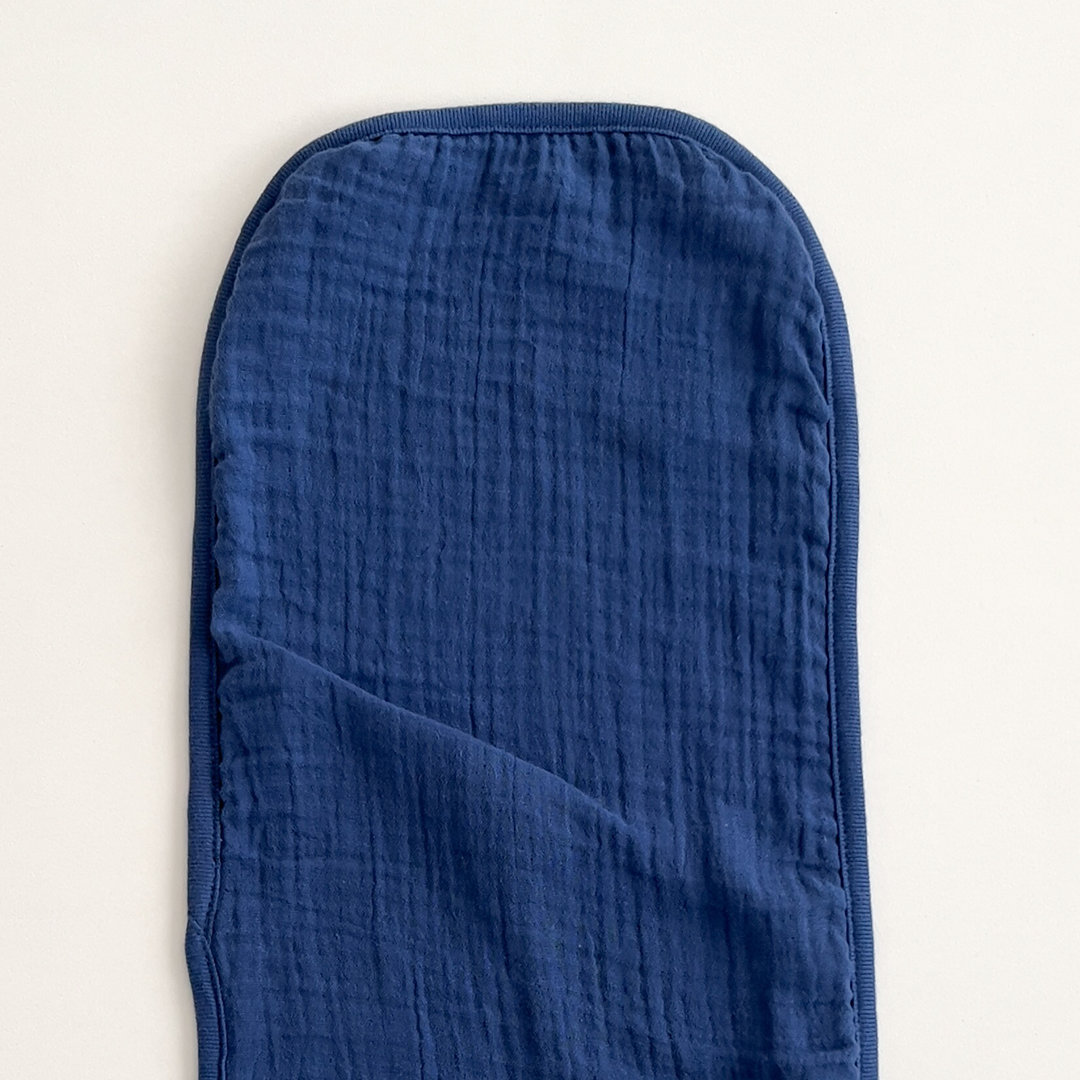 MUSLIN BLUE PLAIN BURP CLOTH