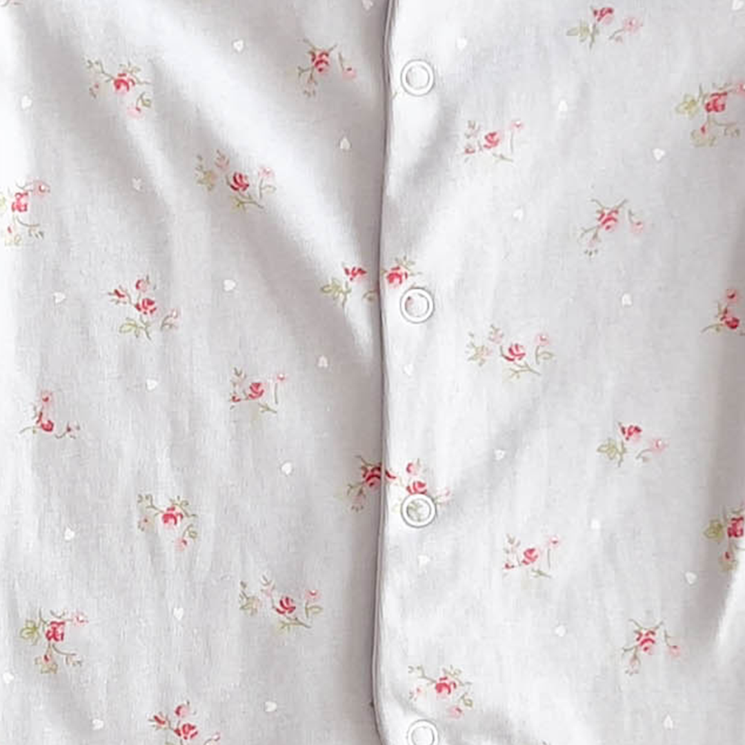 LIGHT BLUE FLORAL SLEEPSUIT