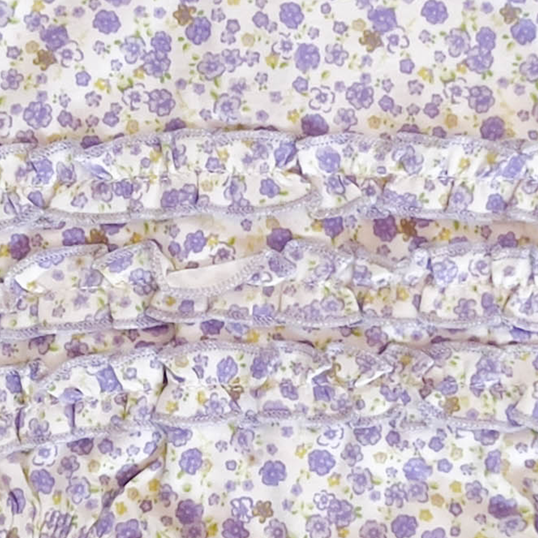 PURPLE FLORAL FANCY ONESIE