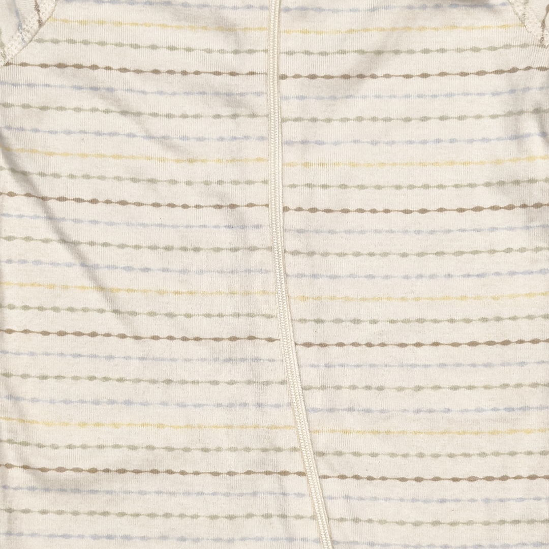 OFF WHITE STRIPED SLEEPSUIT