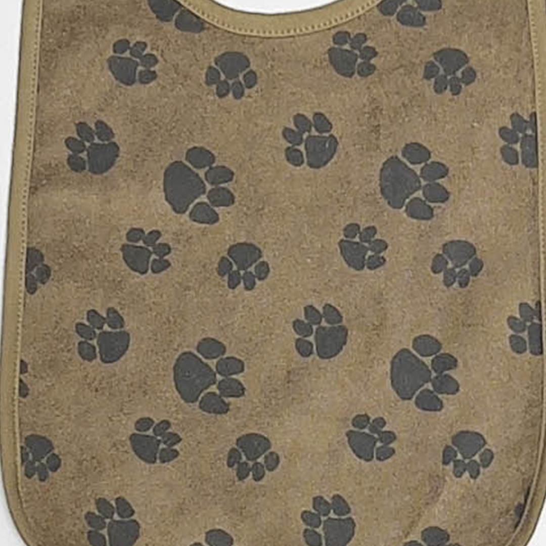 OLIVE GREEN PATTERNED BIBS