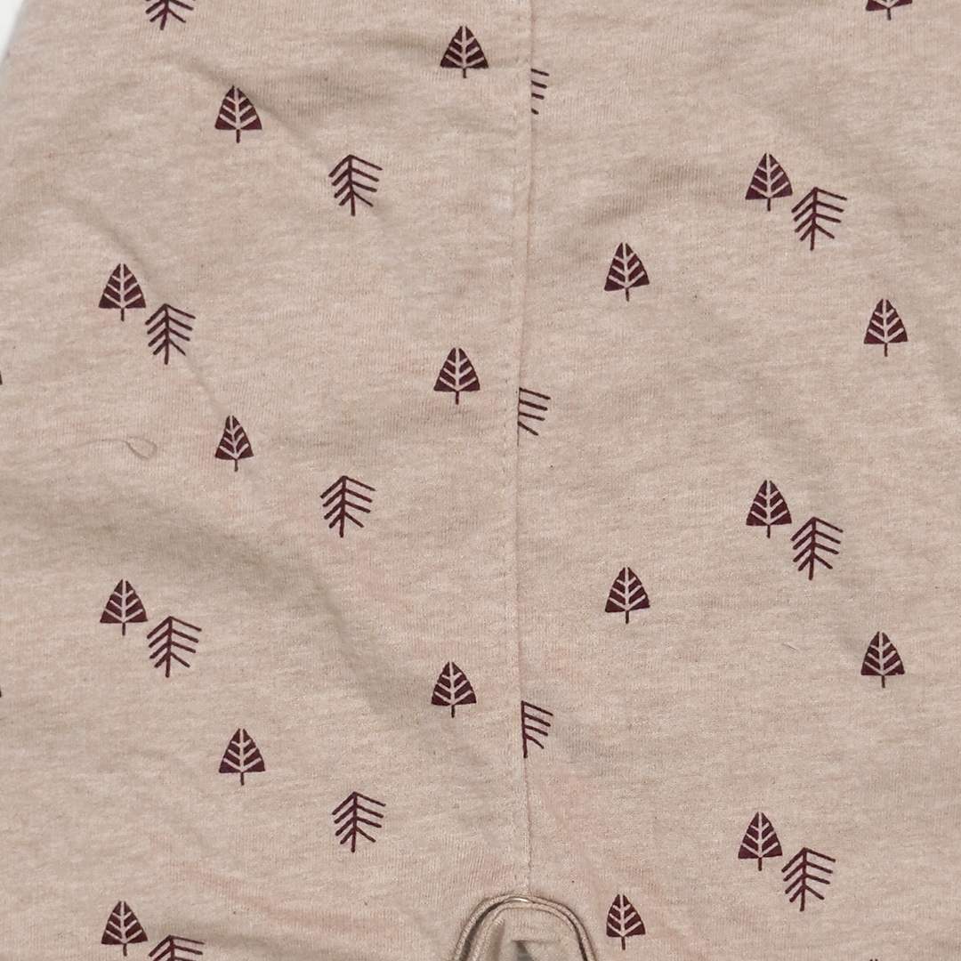 BROWN PATTERNED DUNGAREE