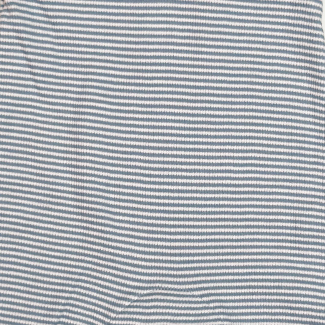 BLUE STRIPES RIBBED ROMPER
