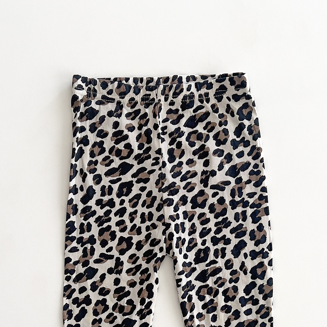 ANIMAL PRINTED COTTON PANTS