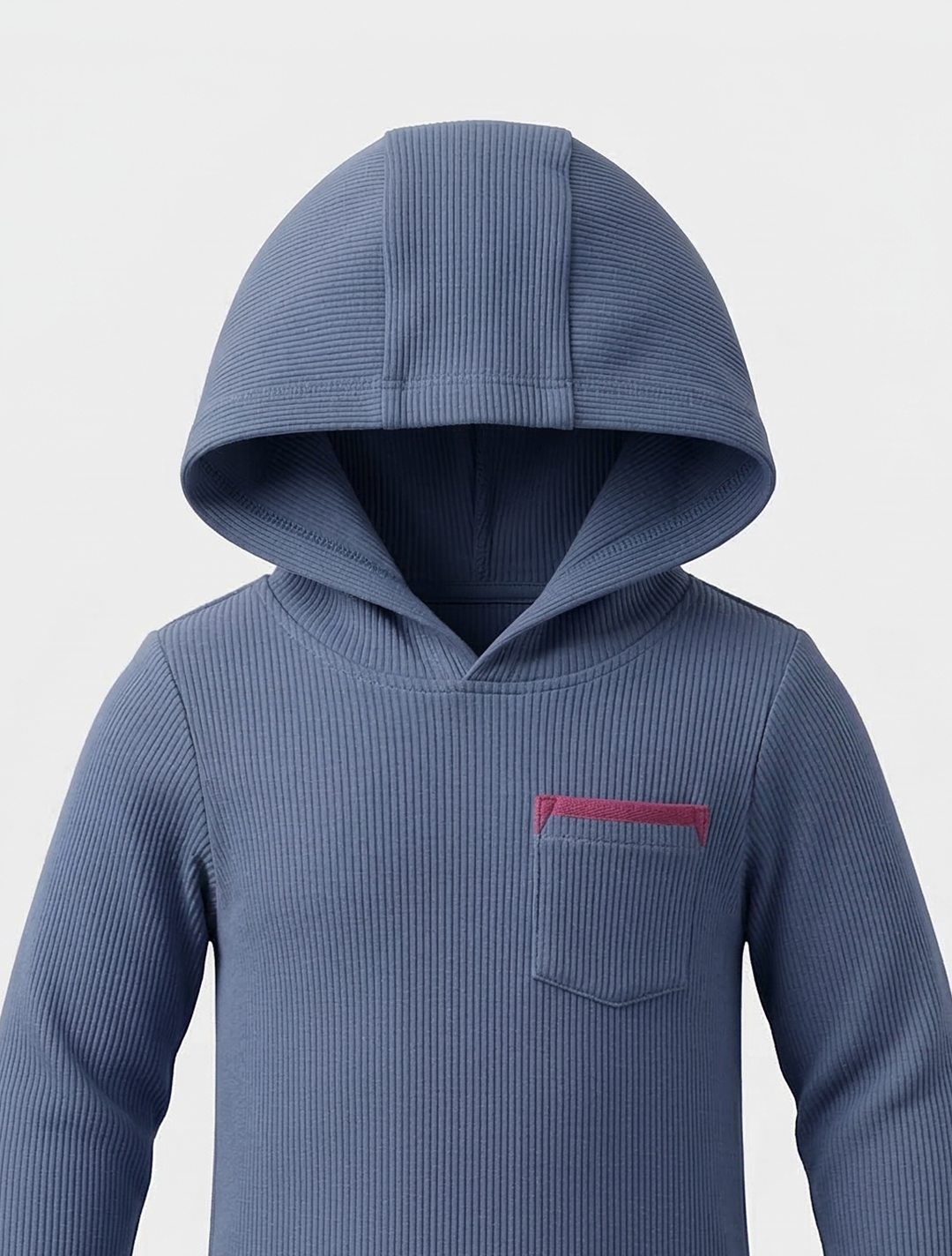 BLUE KNITTED HODDIE ONESIE