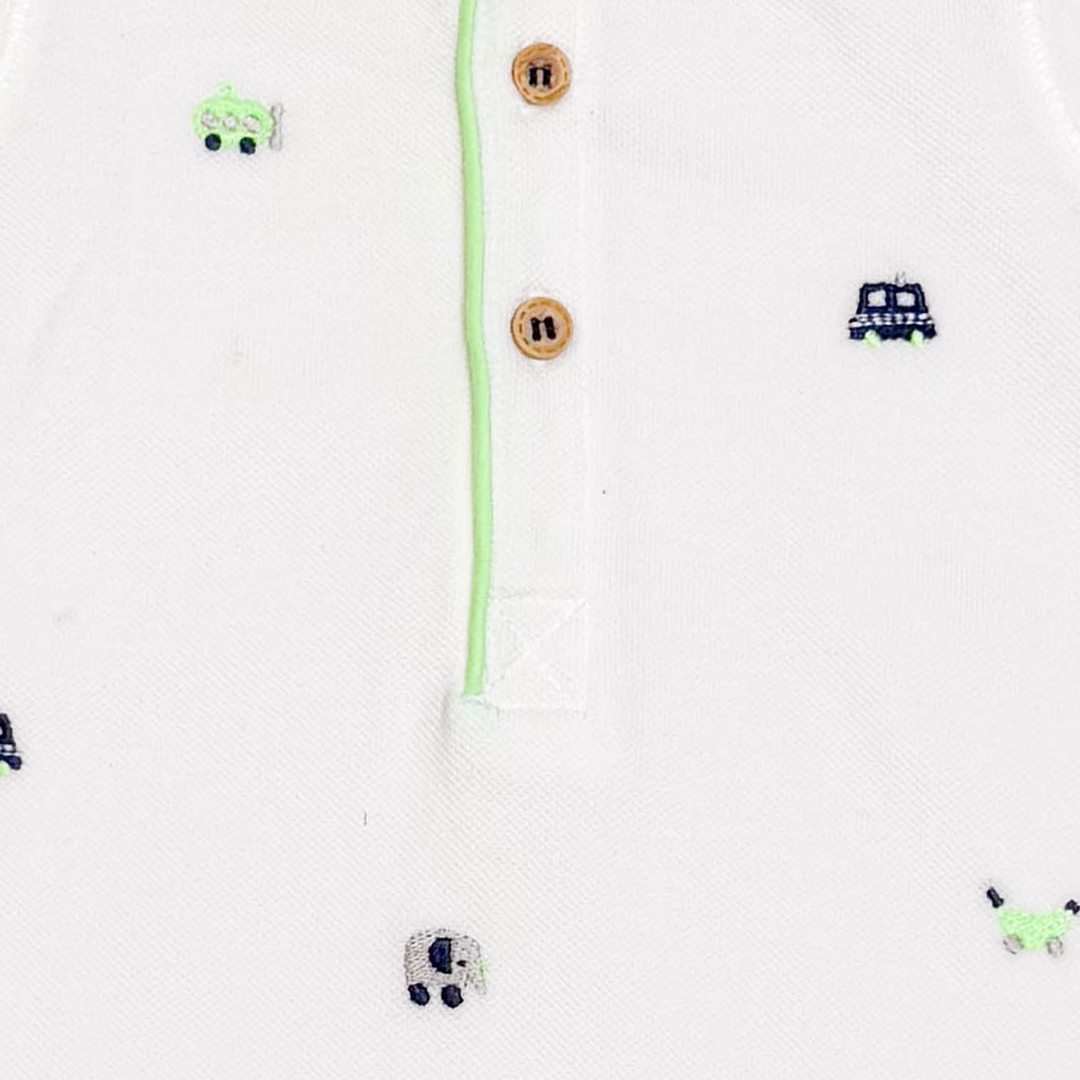 WHITE PRINTED JUMPSUIT