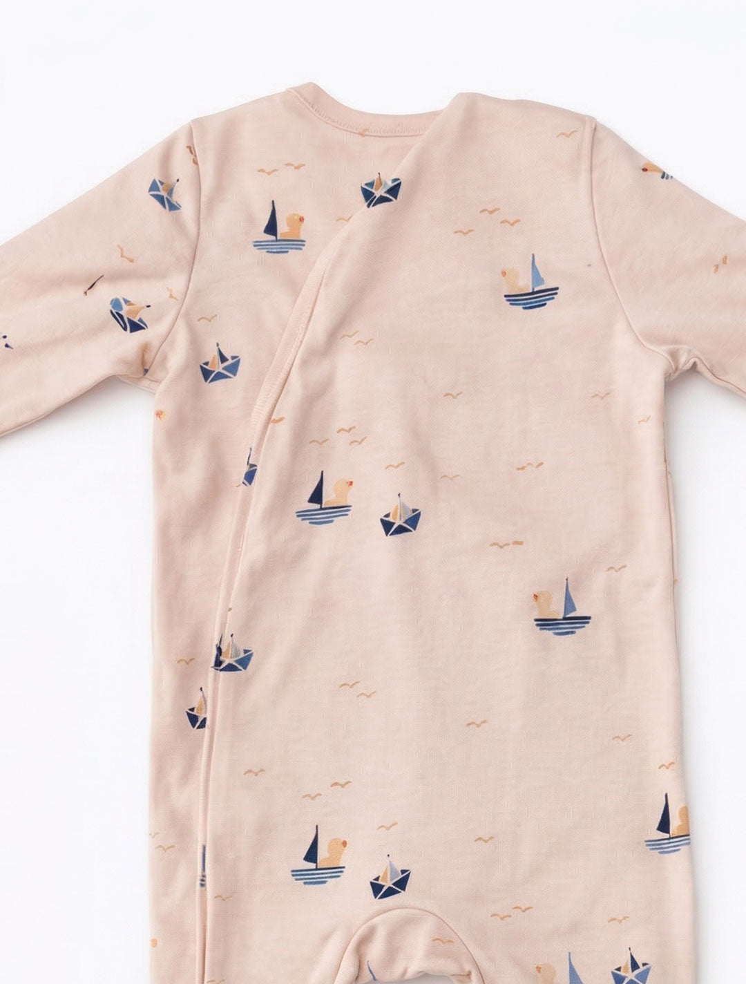 BEIGE PRINTED SLEEPSUIT