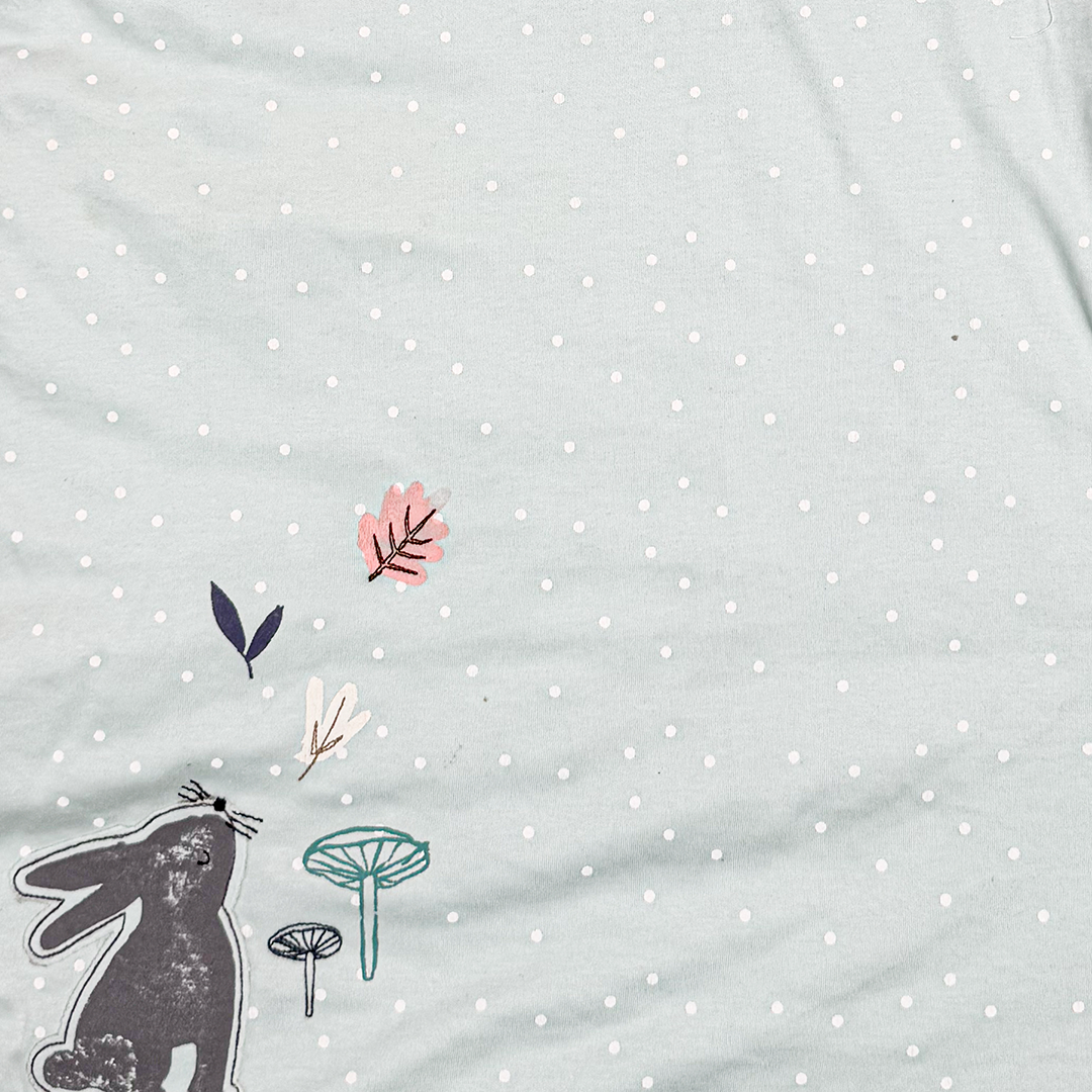 MINT GREEN DOTTED PRINTED SLEEPING BAG