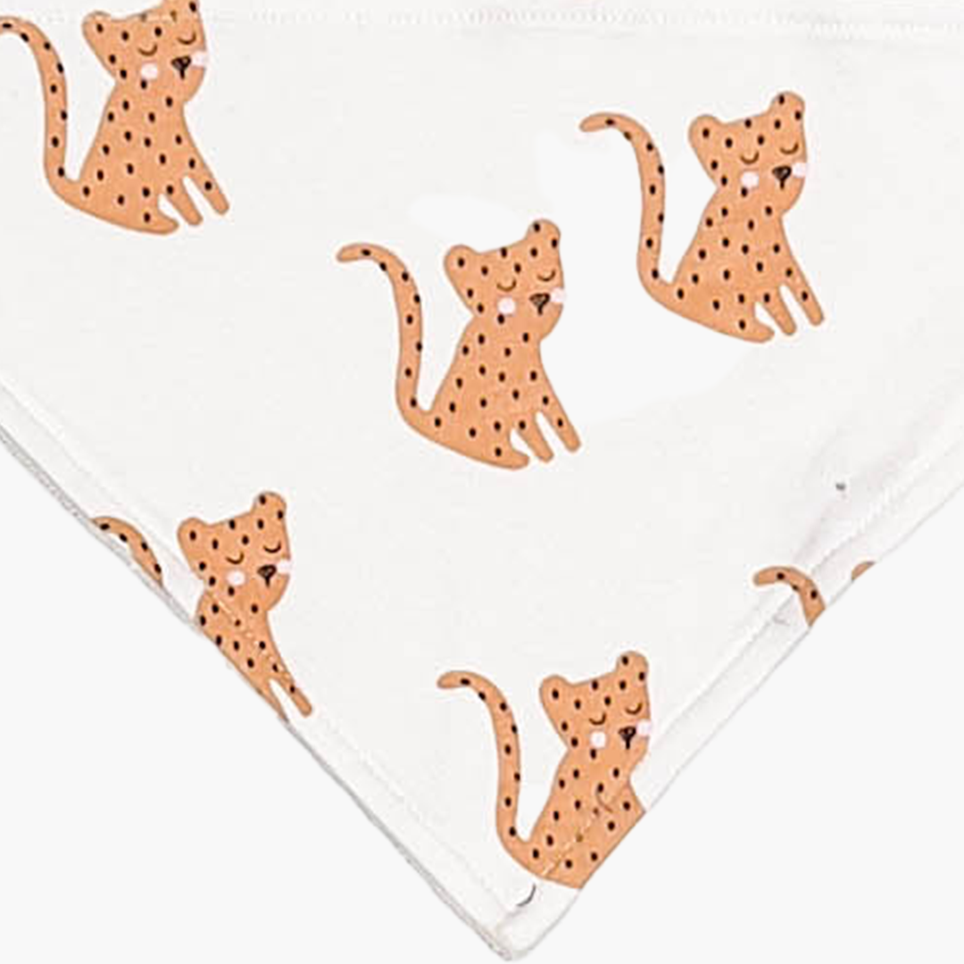 ANIMAL PRINTED BANDANA BIBS