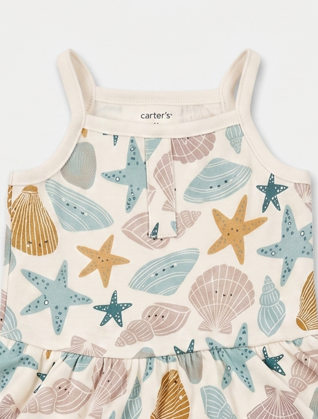 OCEAN PRINTED FANCY SUNSUIT