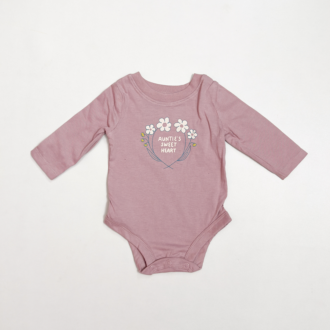 LAVENDER PRINTED ONESIE