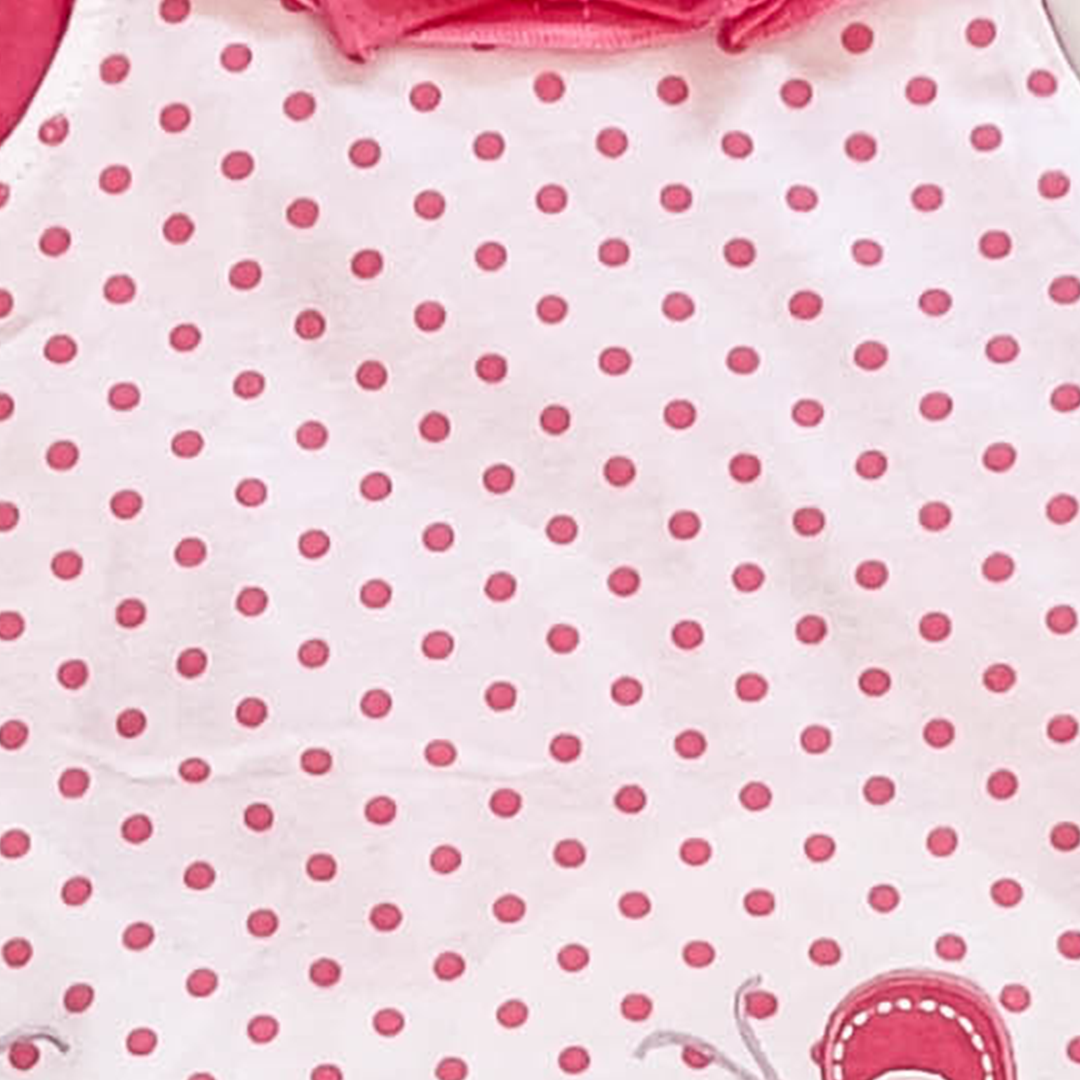 PINK POLKA FLORAL SUNSUIT