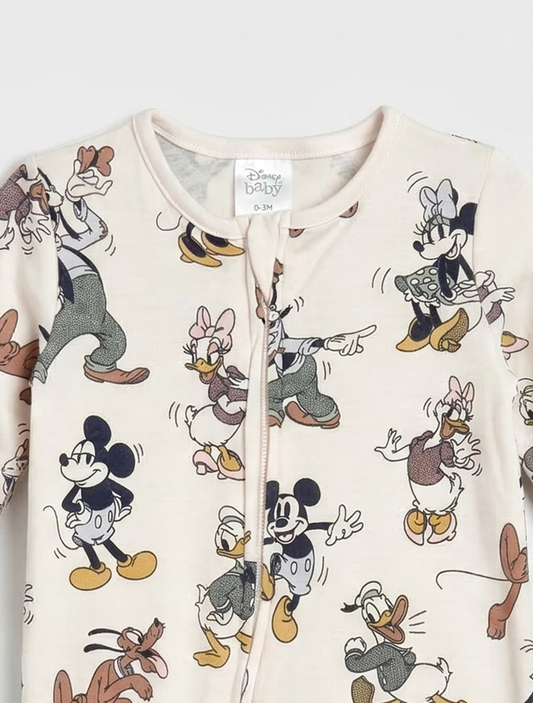 OFF WHITE MICKEY ZIPPER SLEEPSUIT