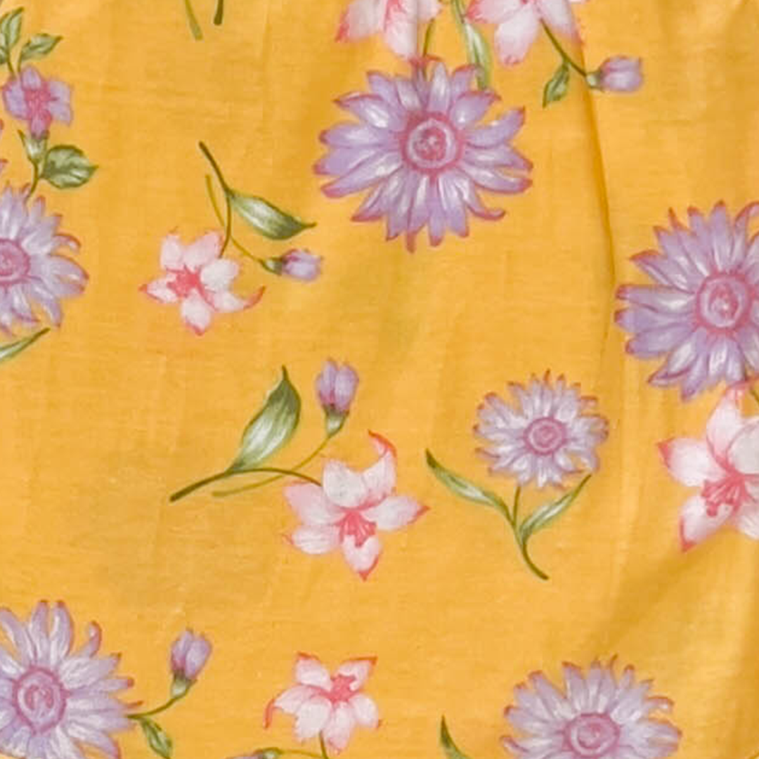 YELLOW FLORAL ONESIE