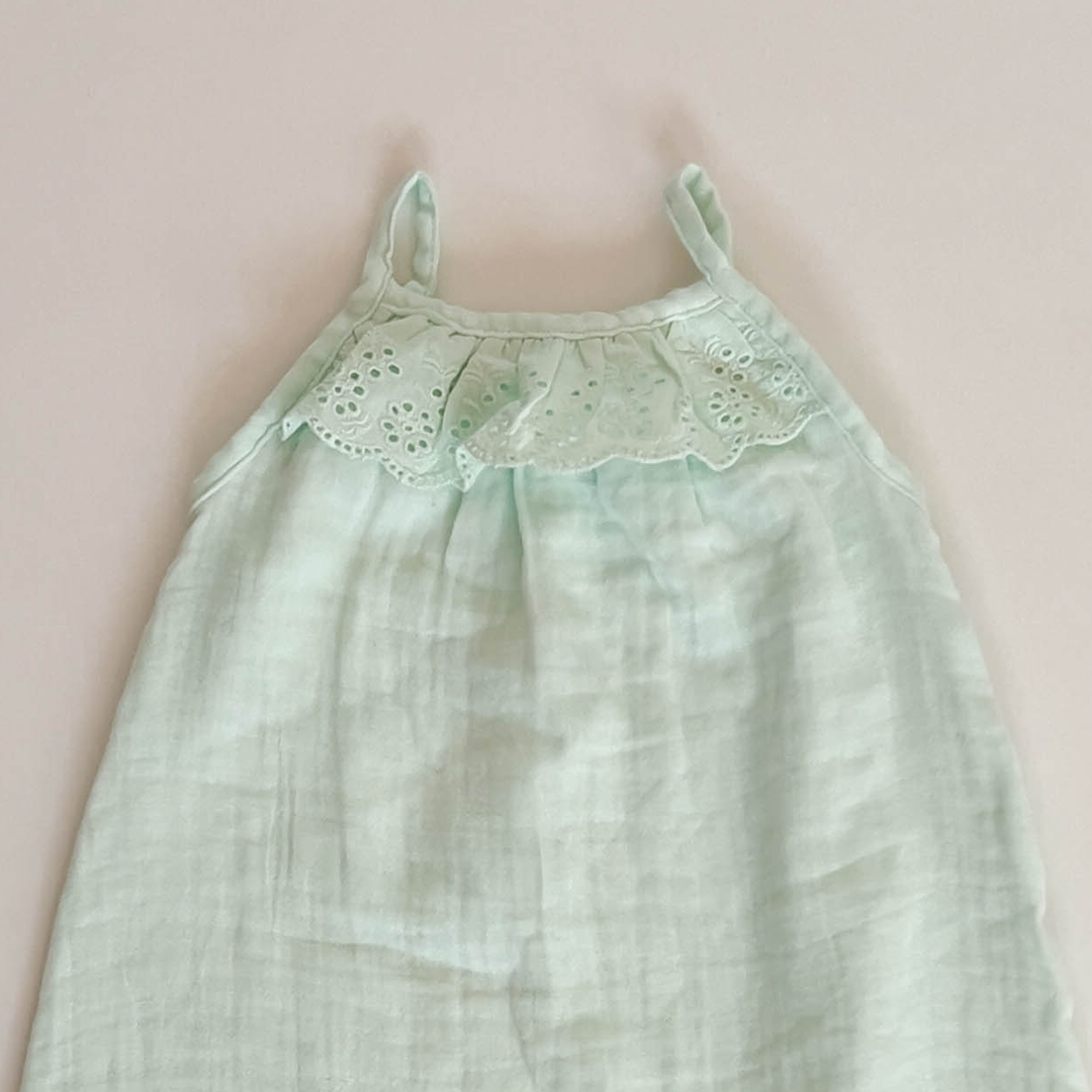 MINT GREEN MUSLIN JUMPSUIT