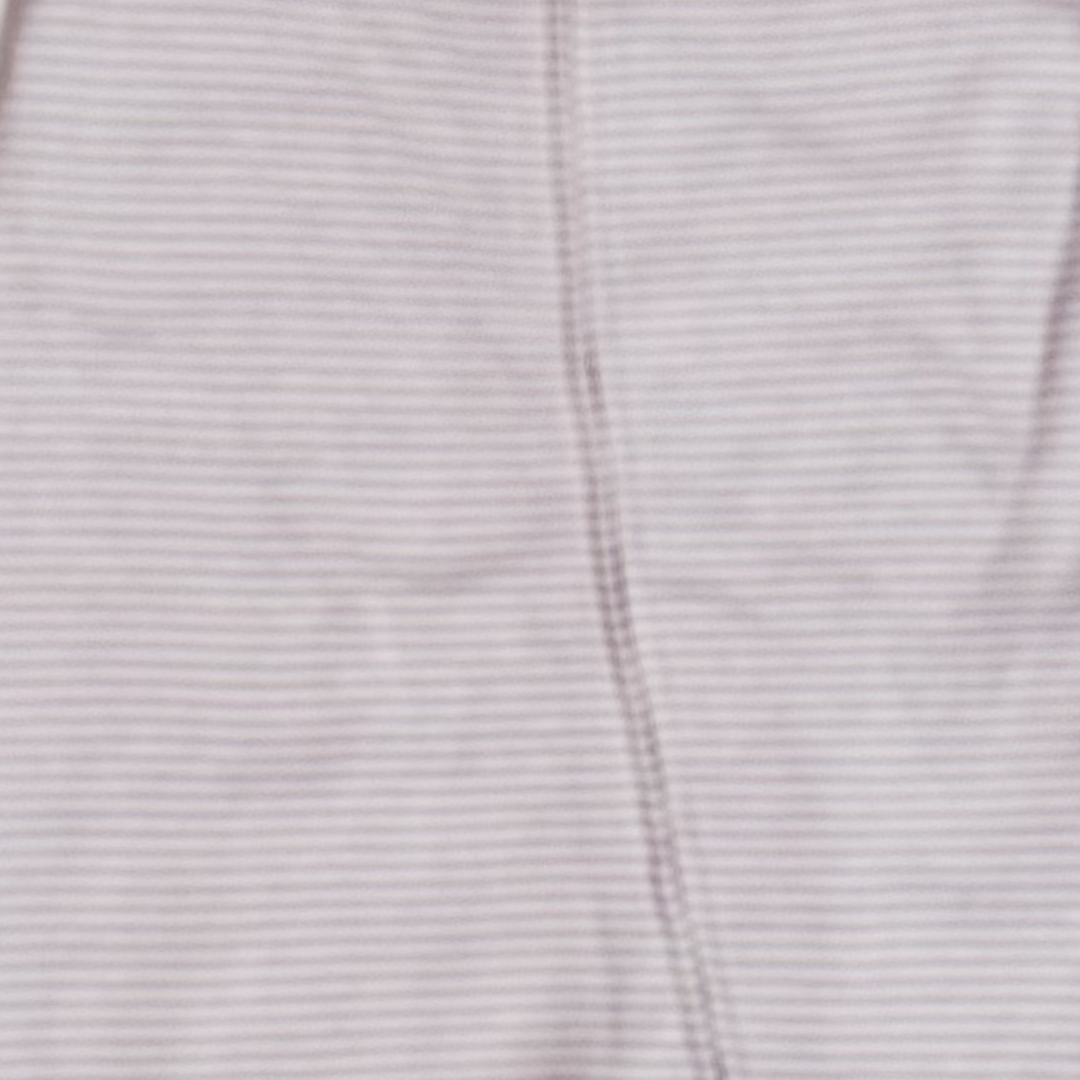 GREY STRIPED ZIPPER SLEEPSUIT