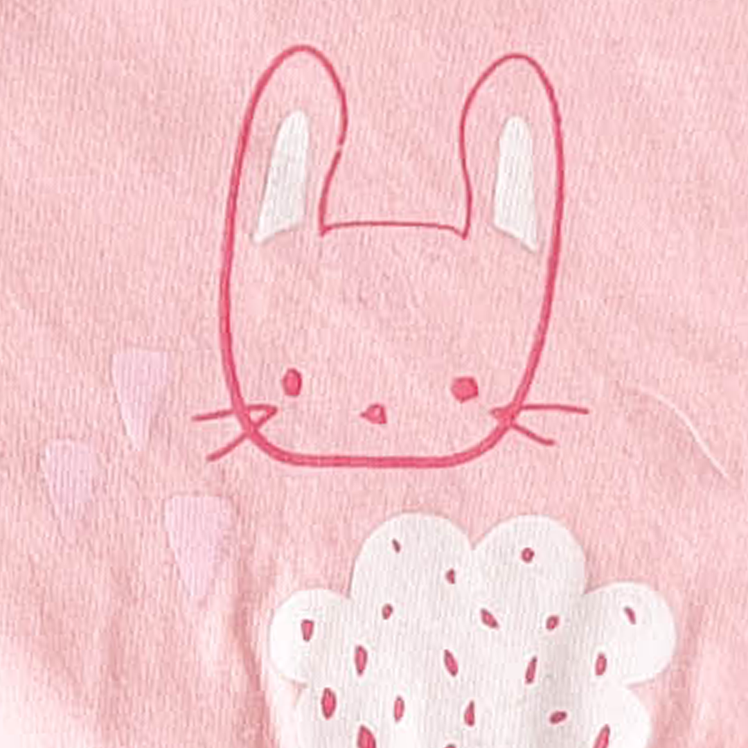 BABY PINK PRINTED BIBS