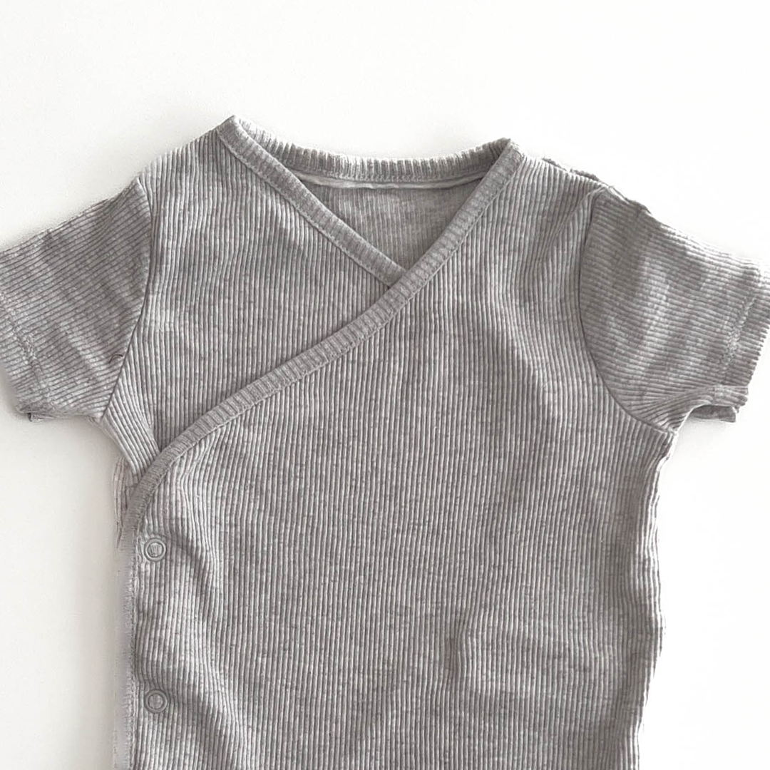 GREY WRAP OVER ONESIE