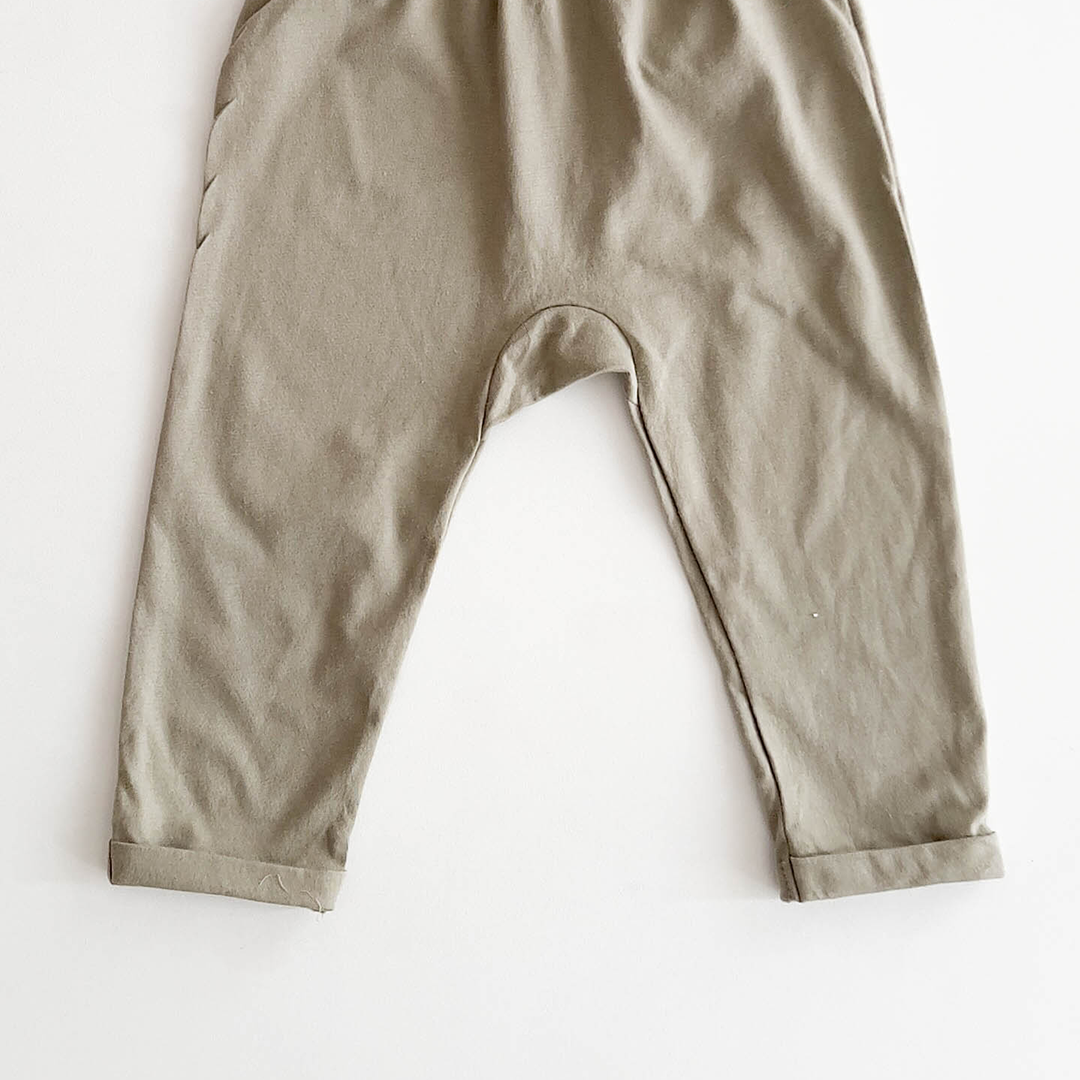 SAGE GREEN PLAIN PANTS
