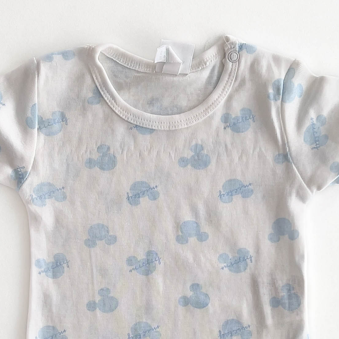 DISNEY BABY BLUE PRINTED ONESIE