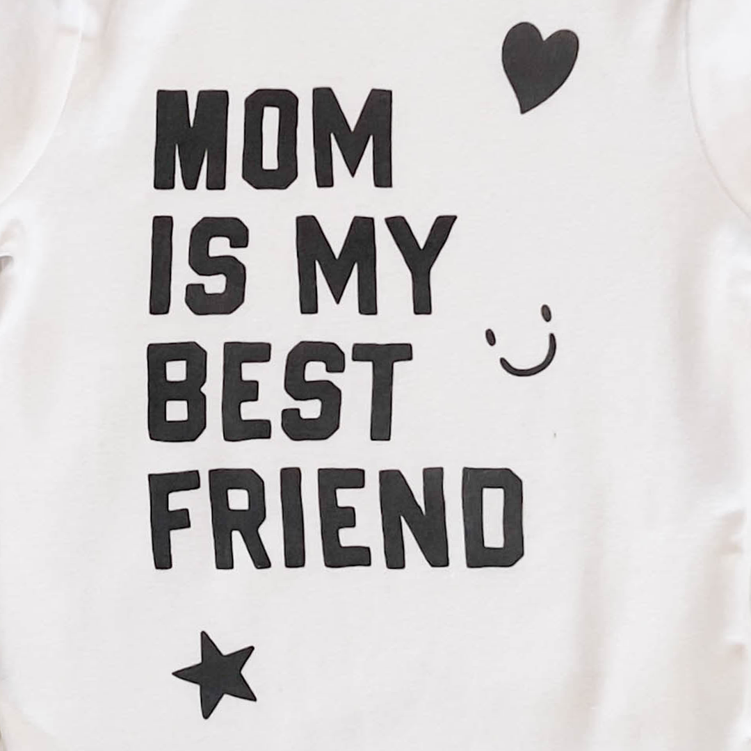 WHITE PRINTED ONESIE