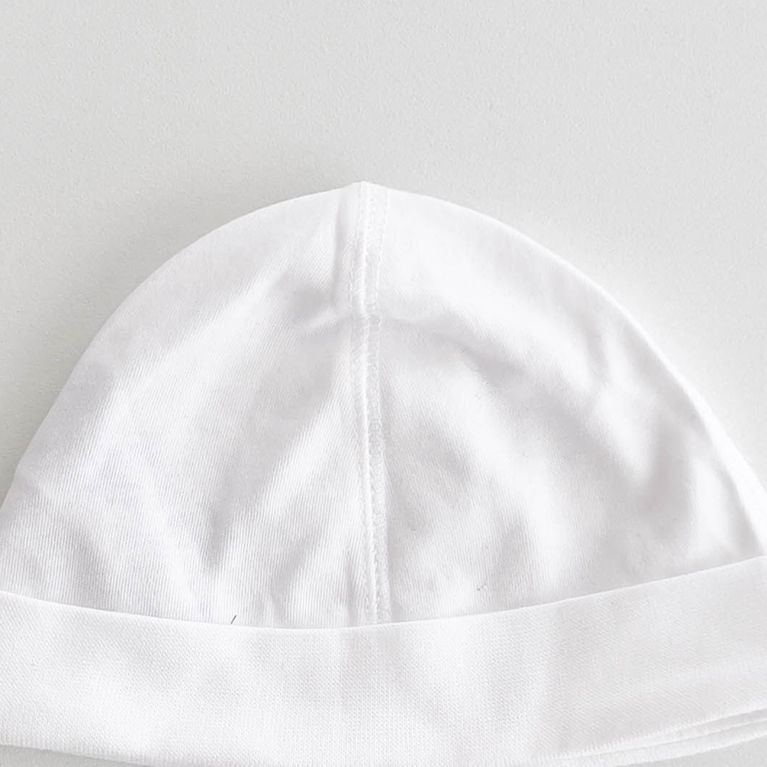 WHITE PLAIN CAP