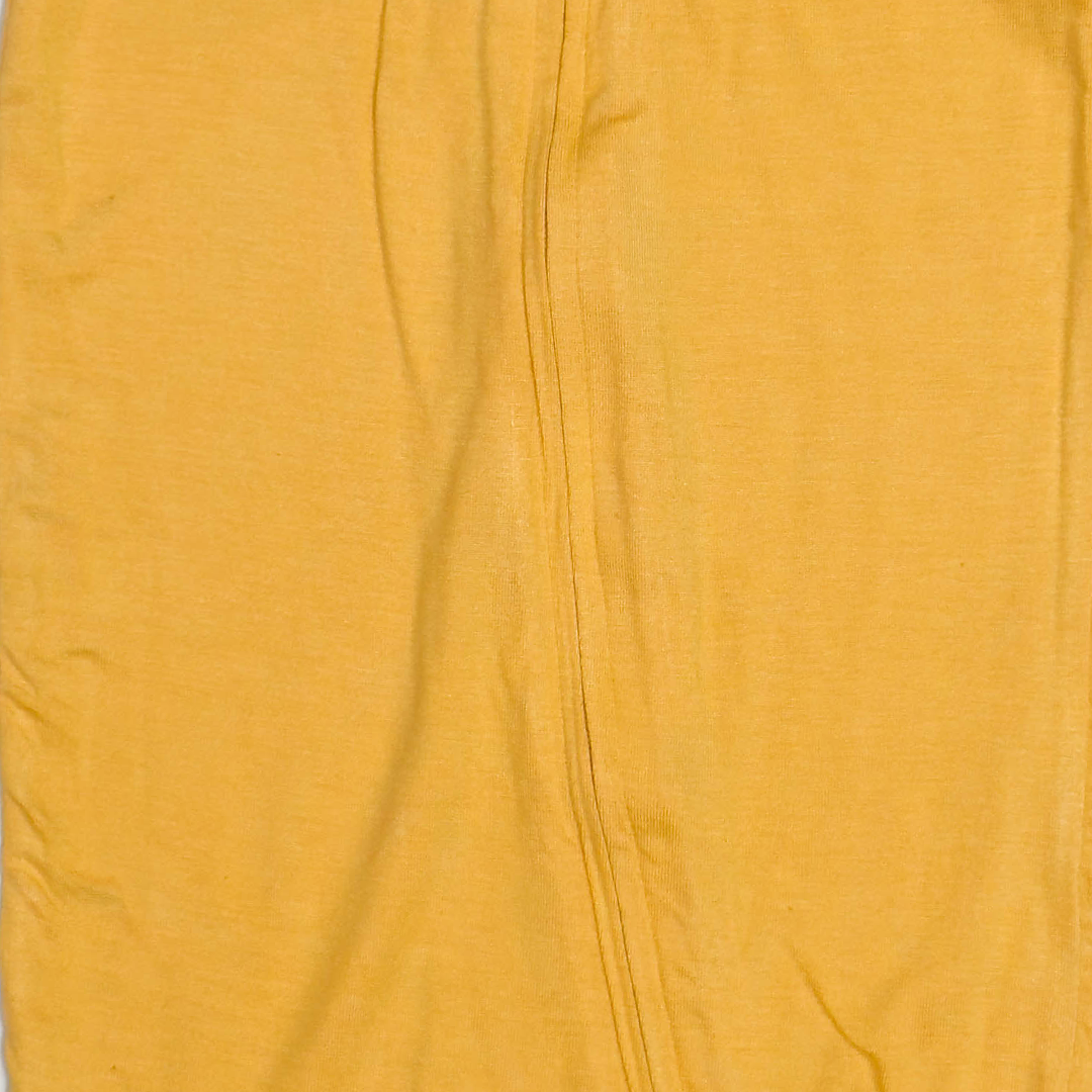 YELLOW VISCOUS ZIPPER JUMPSUIT