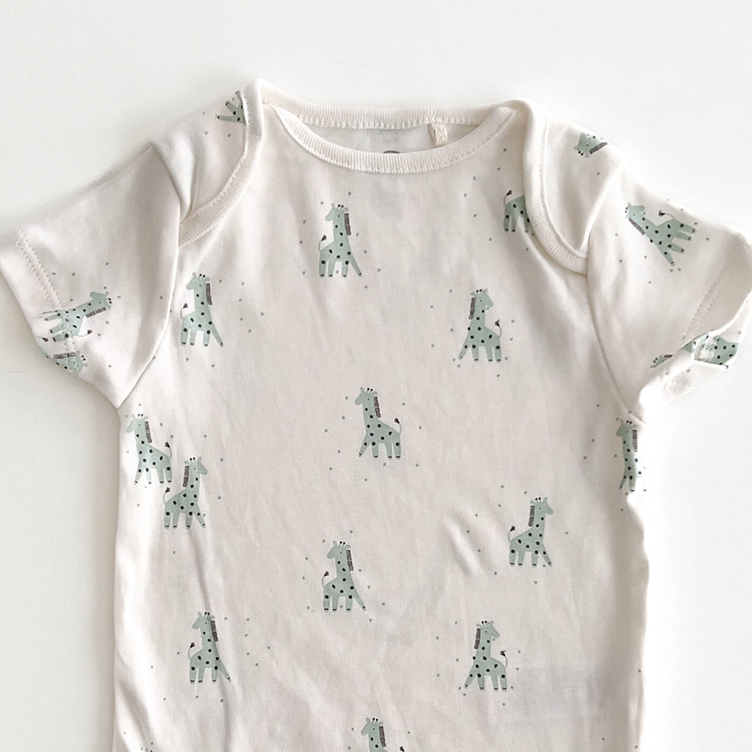 NEXT BABY GIRAFFE PRINT ONESIE