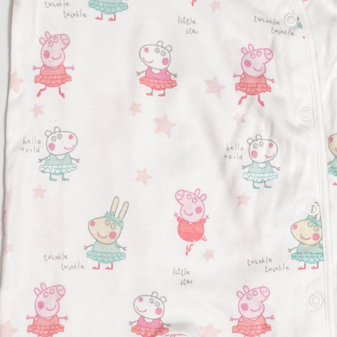 PEPA PIG BUTTON SLEEPSUIT