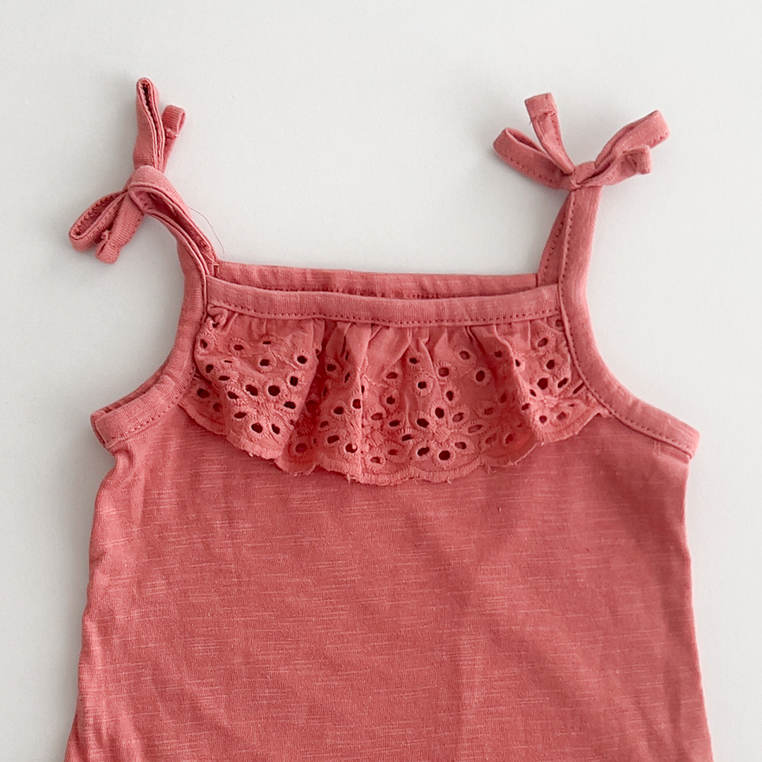 FLOUNCE TRIMMED JUMPSUIT