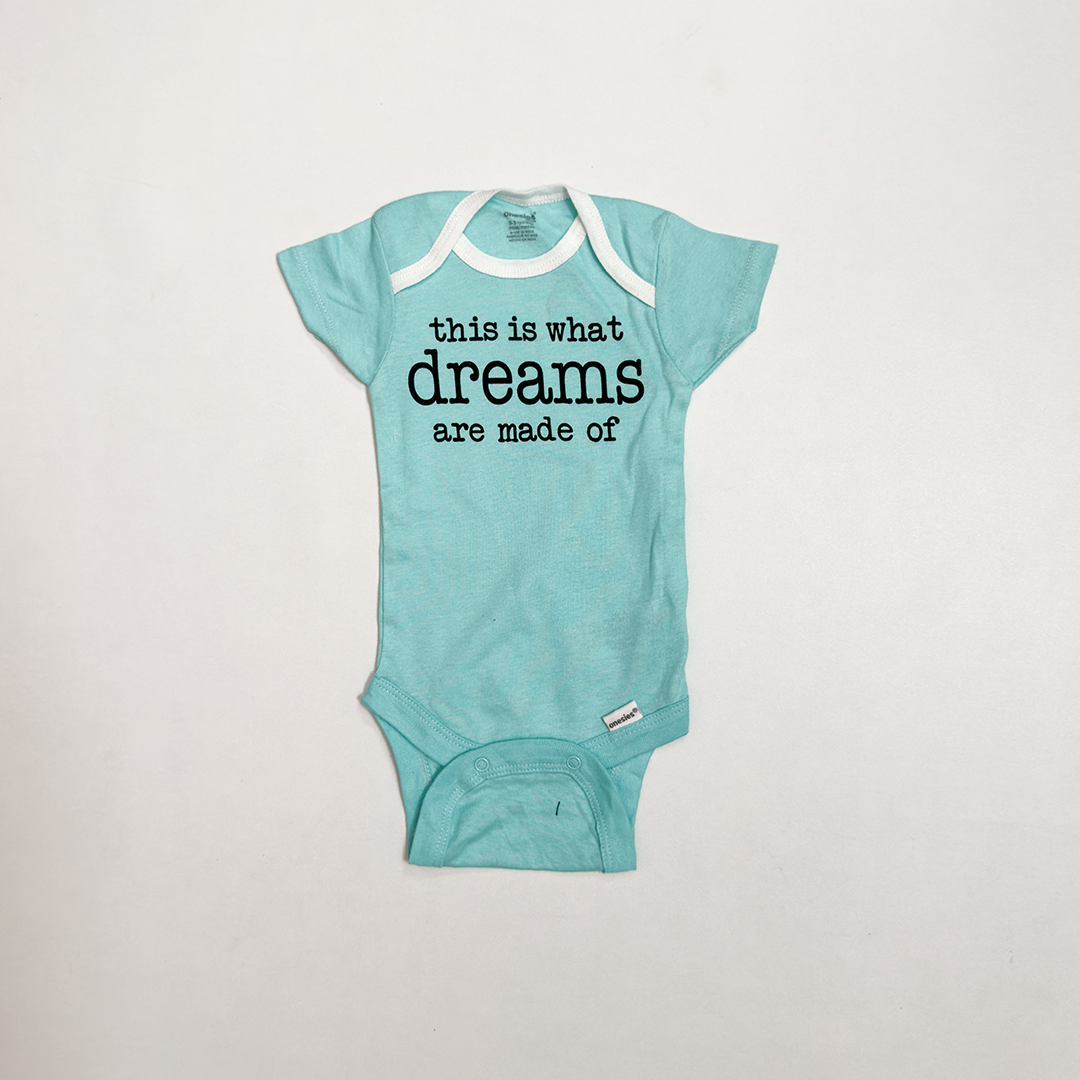 BLUE PRINTED BABY ONESIE