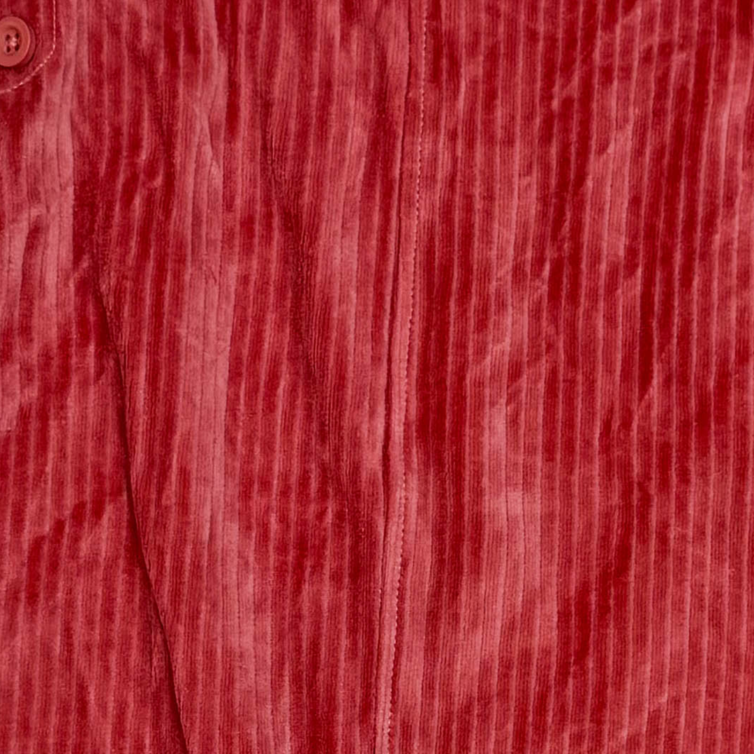 CORAL PINK VELVET DUNGAREE