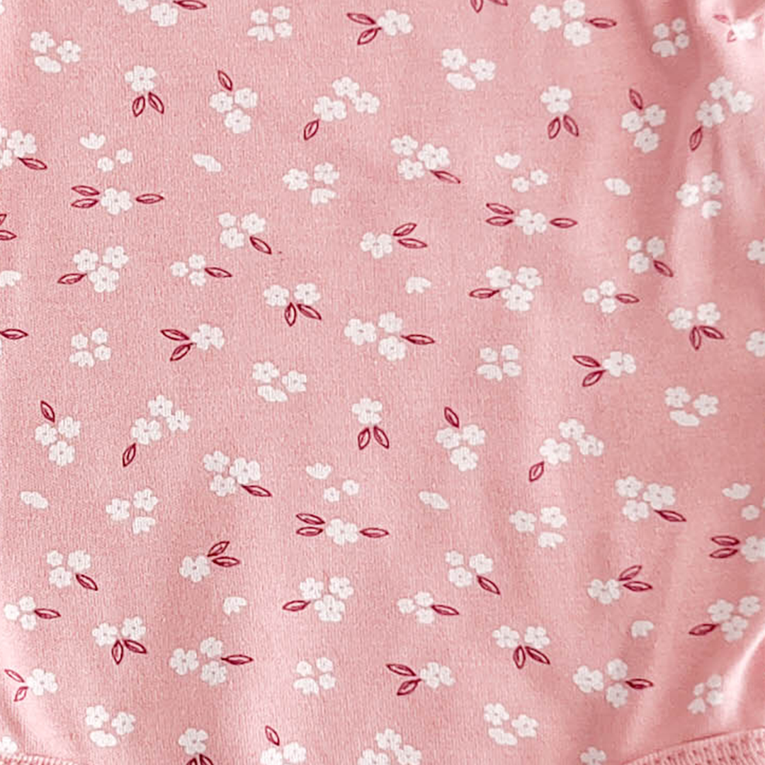 PINK PEACH FLORAL ONESIE