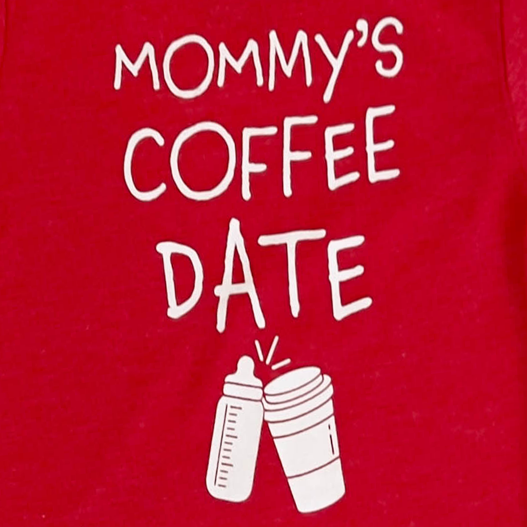 RED PRINTED ONESIE